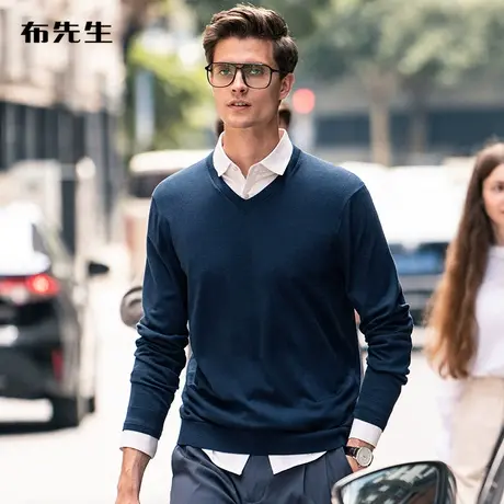 MrBu布先生基础羊毛打底衫 秋冬新品薄款舒适羊毛T BT11673商品大图