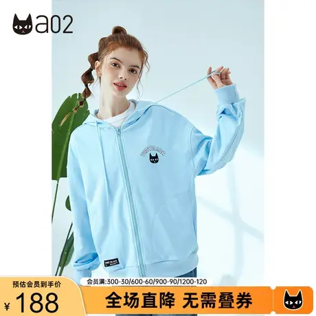a02宽松连帽外套女秋新款甜酷潮牌百搭休闲上衣简约潮流外套商品大图