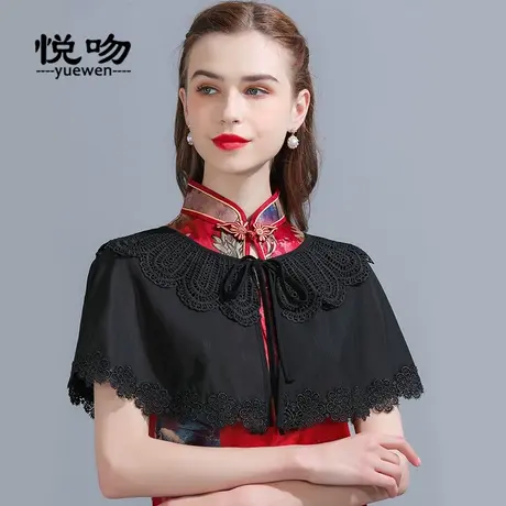 网纱斗篷披肩夏季配裙子外搭薄款肩搭小披肩外套夏开衫女短款坎肩商品大图