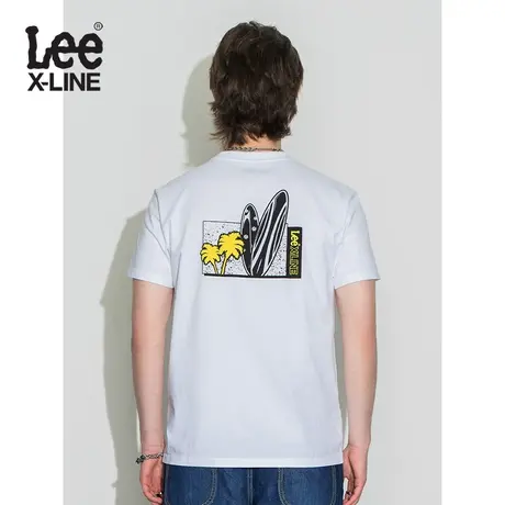 LeeXLINE 22春夏新品标准版印花圆领多色男短袖T恤LMT0000354LE图片