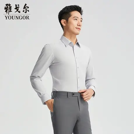 【商场同款】雅戈尔男士长袖衬衫春季新款官方商务休闲长袖衬衫男商品大图