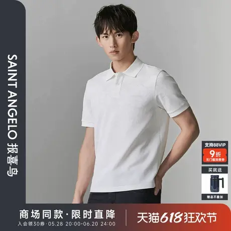 【商场同款】报喜鸟2025夏季新款男士商务休闲短袖POLO衫翻领T恤图片