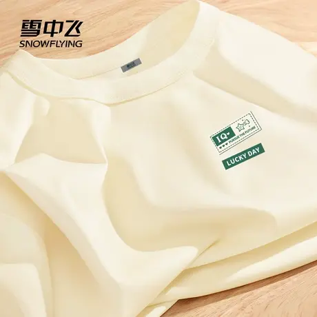 雪中飞短袖t恤女2025新款抗菌正肩半袖小个子独特漂亮初夏上衣PC图片
