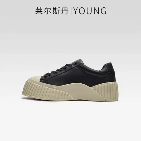 莱尔斯丹2023秋季新款Y系列时尚休闲系带厚底低帮女板鞋4T53402商品大图