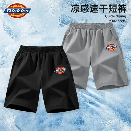 Dickies童装男童裤子儿童夏季凉感速干五分裤男孩轻薄运动短裤潮A图片
