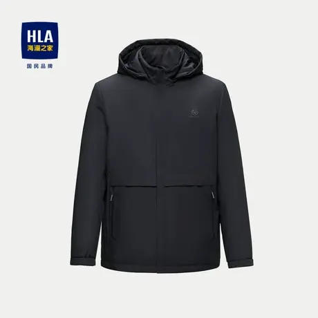HLA/海澜之家可脱卸帽羽绒服23秋动新挺括保暖户外冲锋衣外套男图片