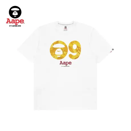 Aape男装春夏九周年限定迷彩猿颜字母印花短袖T恤0849XXG商品大图