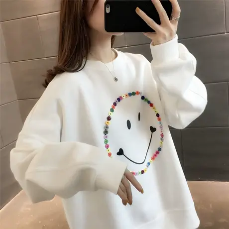 休闲长袖百搭卫衣女2023新款春季韩版时尚网红洋气女装显瘦上衣图片