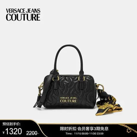 【甄选折扣】VERSACE JEANS COUTURE 女士丝巾装饰Logo斜挎包商品大图