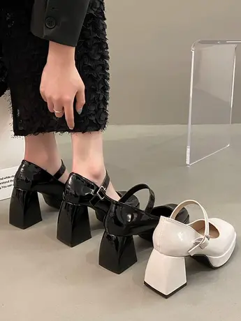 矮子乐婚鞋婚纱神器松糕鞋增高不累脚花婉超高跟白色小个子新娘鞋商品大图