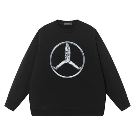 德国汽车之父搞笑logo卡尔Benz恶搞宽松圆领卫衣小众设计师衣服商品大图