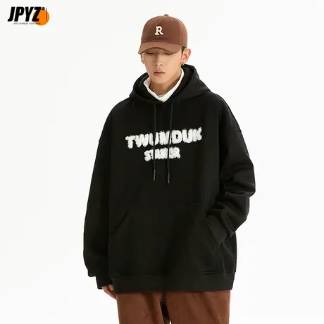 日系cityboy连帽卫衣男冬款重磅秋季潮牌oversize秋冬款男生外套商品大图