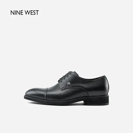 Nine West/玖熙简约拼接商务男士皮鞋真皮秋冬百搭休闲皮鞋男鞋商品大图