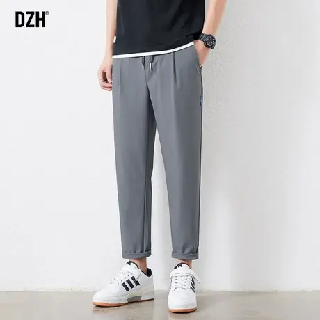 男士夏季九分裤男直筒宽松薄款冰丝休闲裤2023年新款西装裤速干裤商品大图