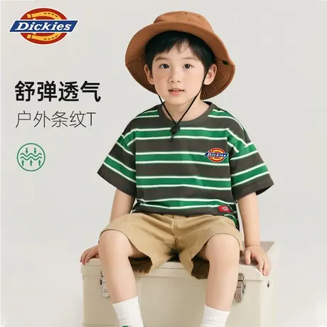 Dickies童装男童t恤短袖夏季儿童2025新款户外潮牌半袖男孩夏装A商品大图