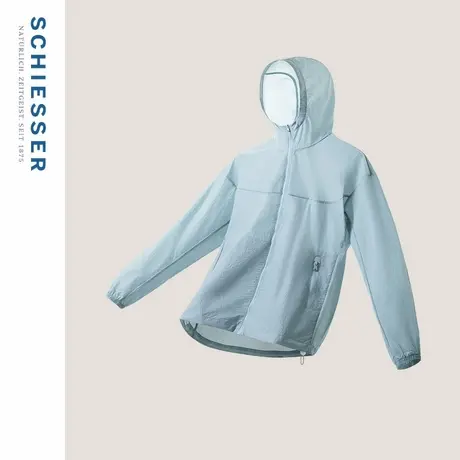SCHIESSER舒雅男士防紫外线轻薄透气连帽高领防晒衣UPF130+商品大图