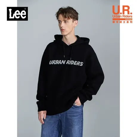 Lee商场同款舒适版型多色男连帽长袖毛衣潮打底衫LMT003749100图片