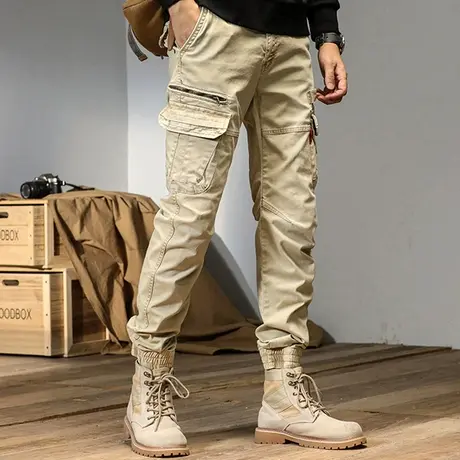 男士休闲裤子冬季2022新款束脚工装裤潮流时尚工装裤休闲哈伦裤男商品大图