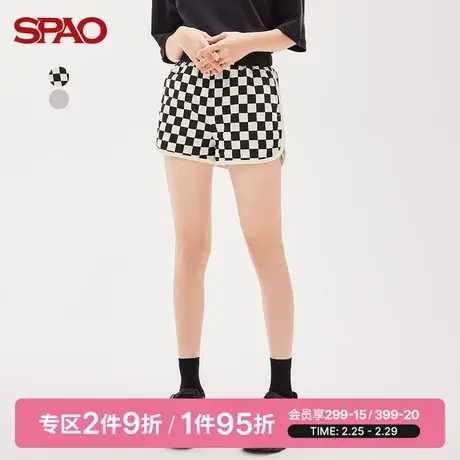 SPAO女士短裤夏季新款休闲运动基本款短裤SPMTC25S21商品大图