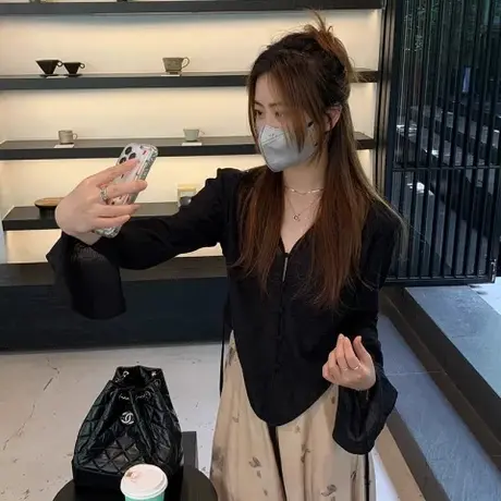 新中式国风长袖薄款衬衫女装夏季清冷设计感防晒开衫衬衣系带上衣图片