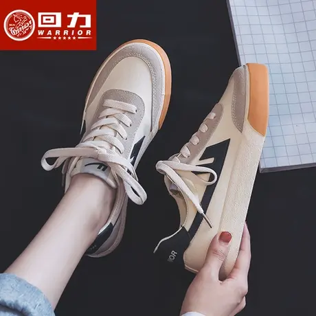 回力帆布鞋女春季ulzzang秋款小脏橘百搭小白鞋2024新款百搭板鞋商品大图