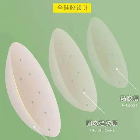 吊带乳贴防凸点乳头贴夏季隐形无痕硅胶薄款防走光睡裙透气防汗商品大图