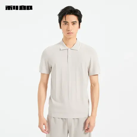 【商场同款】利郎官方 针织短袖Polo衫男士2025夏季T恤25XTX5141S商品大图