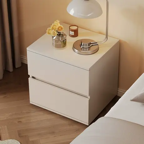 【799元换购2个】顾家家居奶油风百搭卧室储物大容量床头柜7995G商品大图