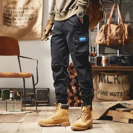 Modi Nick/摩帝尼克裤子男款大口袋休闲工装裤宽松大码百搭休闲裤商品大图