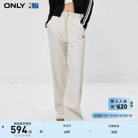 ONLY奥莱夏季NBA联名款休闲抽绳直筒休闲裤女商品大图