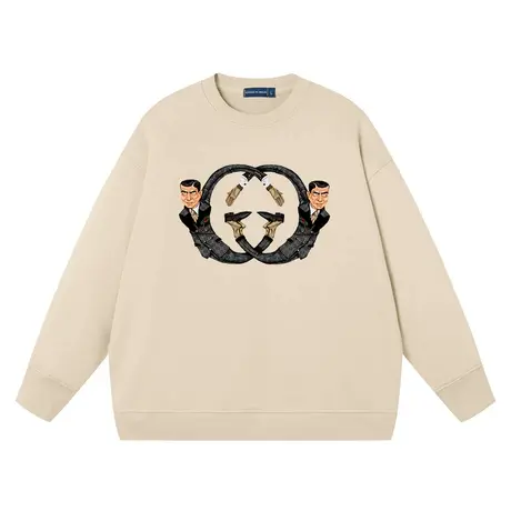 秀洛恶搞创始人设计师周边同款圆领卫衣小众品牌搞笑衣服纯棉宽松图片