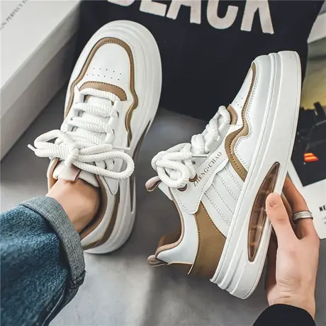 男鞋2024新款潮流小众原创板鞋男款中学生运动休闲小白潮鞋春季图片