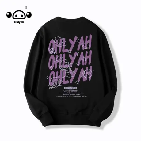 国潮情侣春秋款卫衣女2023新爆款宽松嘻哈炸街ins中性风字母外套商品大图