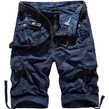 VIP迷彩工装短裤男士夏季潮牌纯棉休闲五分裤多口袋大码宽松中裤商品大图