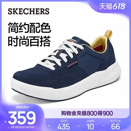 Skechers斯凯奇夏季2025新款男时尚运动休闲鞋帆布鞋厚底增高板鞋商品大图