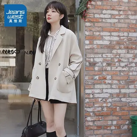 LE真维斯女装 2025春季新款 女装外套复古简约青春潮流时尚外搭图片