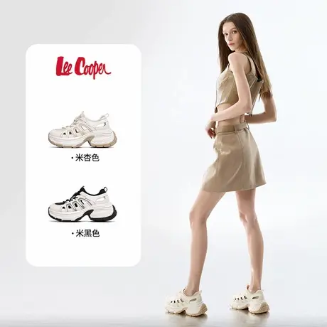 LeeCooper老爹鞋女2025夏季新款厚底增高镂空透气运动休闲鞋潮鞋商品大图