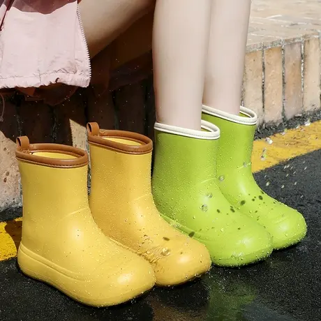 水鞋男款短筒秋季户外钓鱼防水防滑情侣雨鞋男女工作耐磨劳保胶鞋商品大图