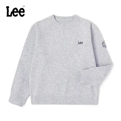 Lee韩国设计23秋冬新品宽松版多色圆领男女同款毛衣潮流LUT00638图片