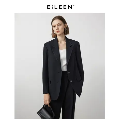 【意大利设计】朗姿气质职业西装外套2024春季新款高级感西服上衣图片