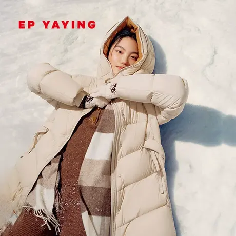 EP YAYING雅莹女装 白鹅绒中长款立领羽绒服 秋冬商场同款Y202A商品大图