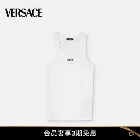 【6期免息】VERSACE/范思哲 男士徽标罗纹背心图片