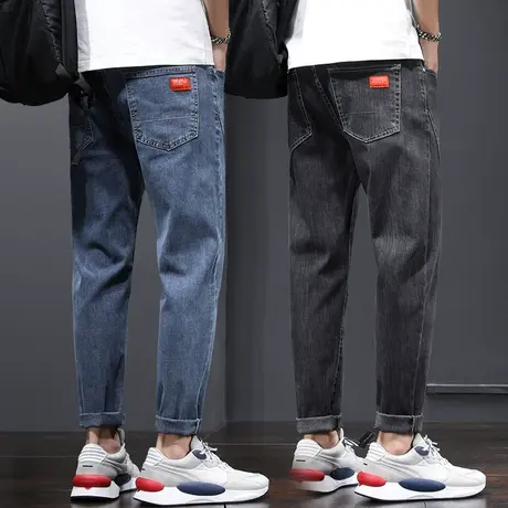 广州新塘镇牛仔长裤男士直筒宽松休闲男裤子夏季薄款潮牌潮流百搭图片