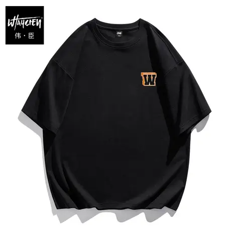 伟臣潮流大码男装纯棉短袖T恤男胖子加肥加大宽松印花半袖体恤夏商品大图