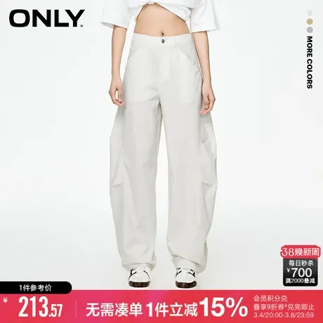 ONLY秋季宽松显瘦辣妹工装风香蕉裤休闲裤女|123214013商品大图