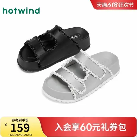 热风芭蕾风凉拖女款2025年夏季新款银色蕾丝厚底拖鞋休闲外穿凉鞋图片
