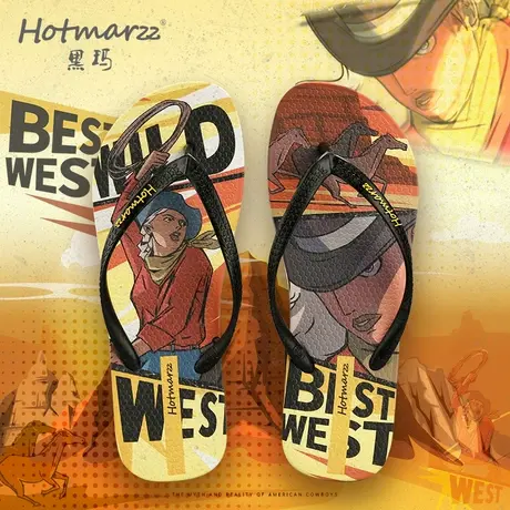 hotmarzz/黑玛人字拖女夏防滑洗澡夹拖时尚外穿海边夹脚沙滩凉拖商品大图