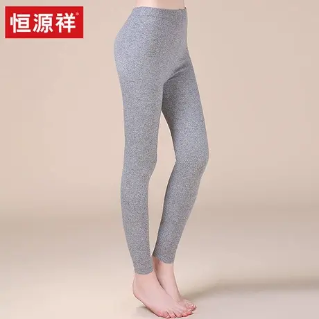 恒源祥100%羊绒裤女冬季无缝纯山羊绒秋裤羊毛保暖裤打底毛线裤冬商品大图