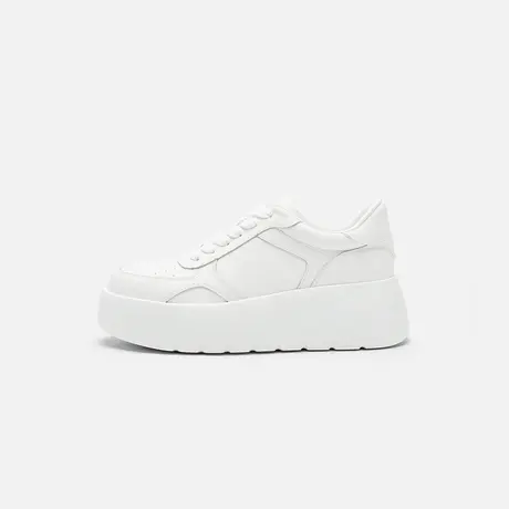 Nine West/玖熙2025秋季新款厚底增高系带小白鞋女运动休闲鞋女鞋商品大图