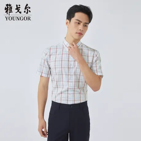 【商场同款】雅戈尔男士短袖衬衫夏季新款官方商务休闲衬衫S3584商品大图